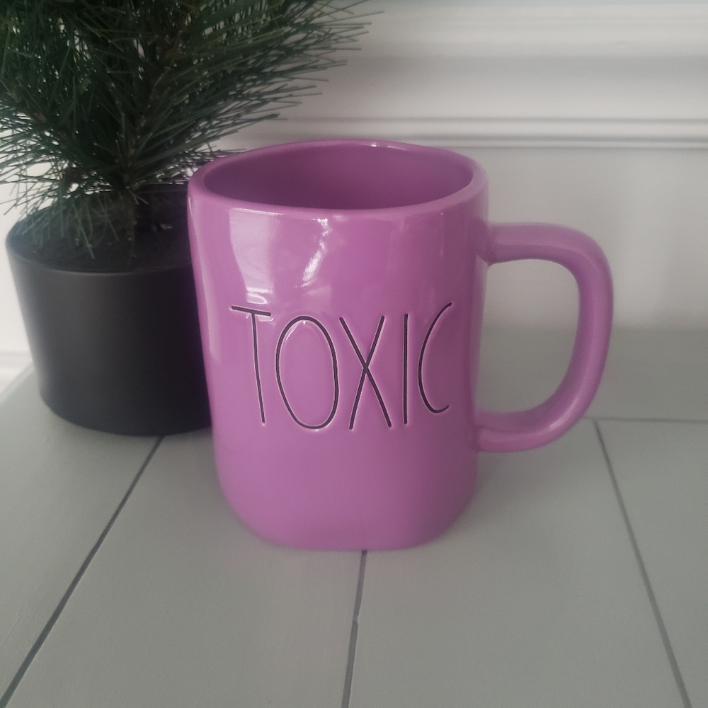NWT Rae Dunn Toxic Halloween Purple Mug